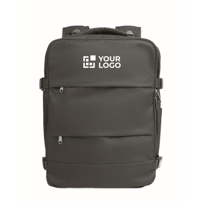 Mochila de cabina expandible de poliéster RPET 600D 15''