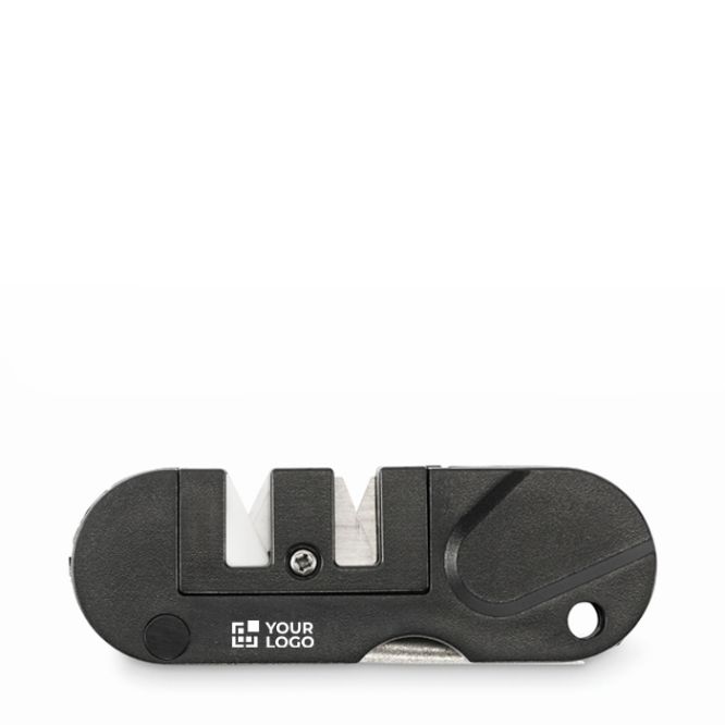 Afilador de bolsillo para cuchillos en estuche de plástico