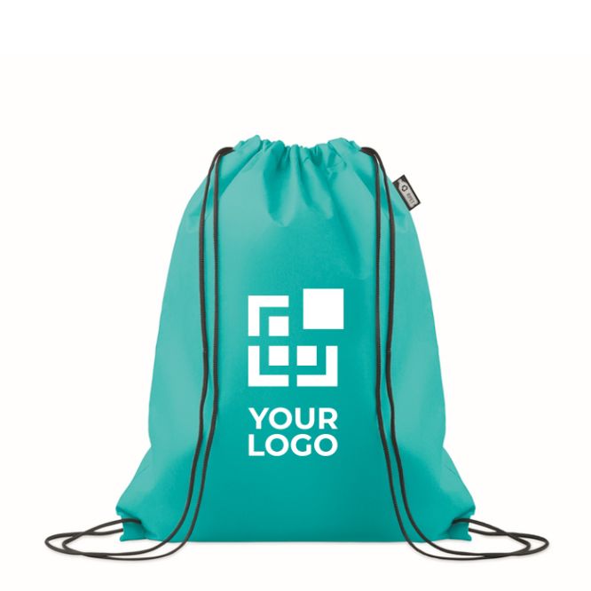 Bolsa mochila de cuerdas de RPET non woven 80 g/m²