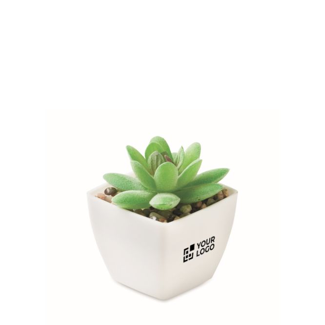 Planta artificial mini en PP tipo suculenta decorativa