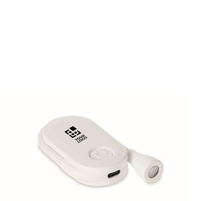 Luz de lectura LED recargable de plástico con clip y 3 modos