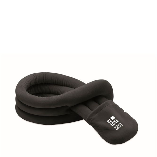 Almohada de viaje enrollable de poliéster con funda