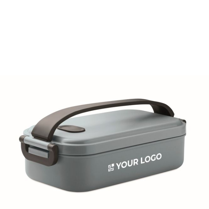 Fiambrera de plástico con tapa hermética y hebillas 800ml