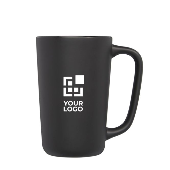 Taza de cerámica grande con acabado mate vista principal