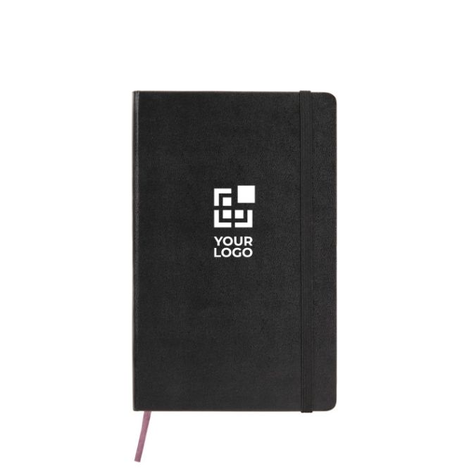 Libreta grande de papel cuero Moleskine Classic hojas a cuadros