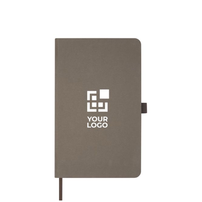 Libreta de materiales y residuos eco con tapa dura A5 hojas a rayas vista principal