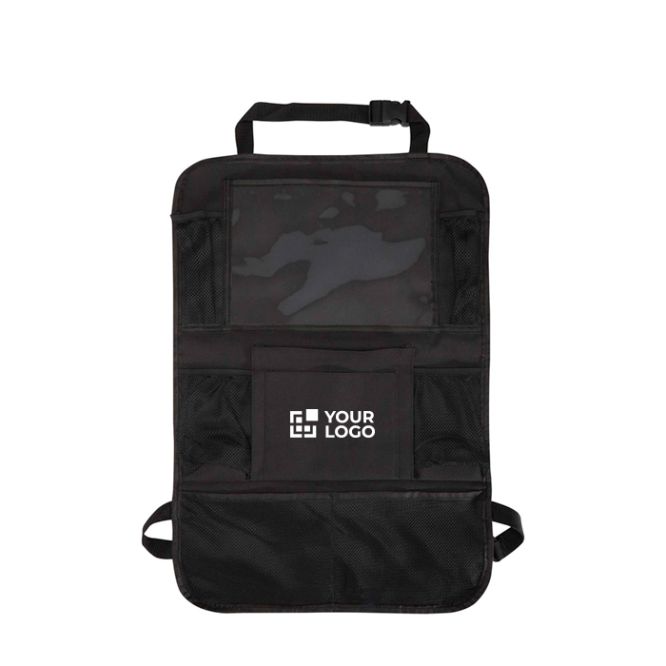 Organizador para coche con bolsillos de malla y ventana