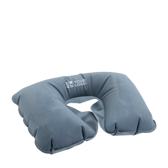 Almohada de viaje inflable y compacta con bolsa a juego