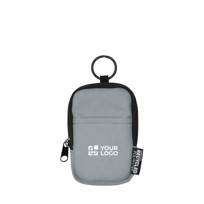 Monedero repelente al agua de poliéster reciclado con clip