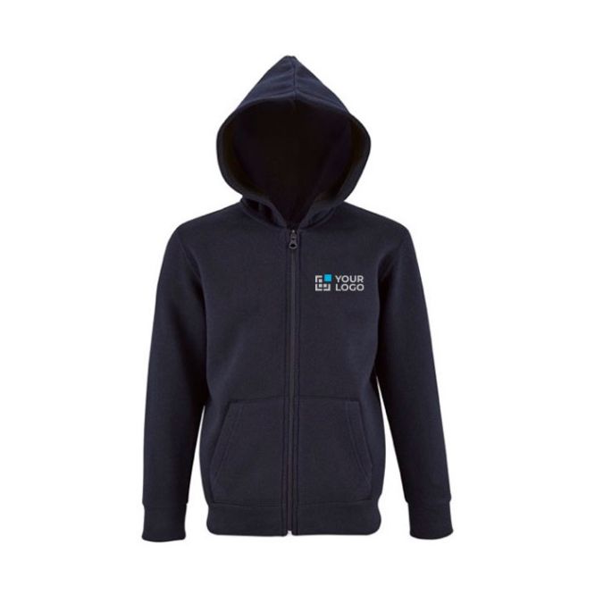 Sudadera con capucha niños 260 g/m2 color azul marino