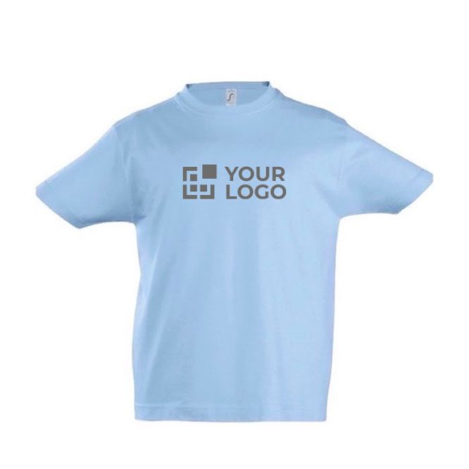 Camiseta algodón niños con logo 190 g/m2 vista principal