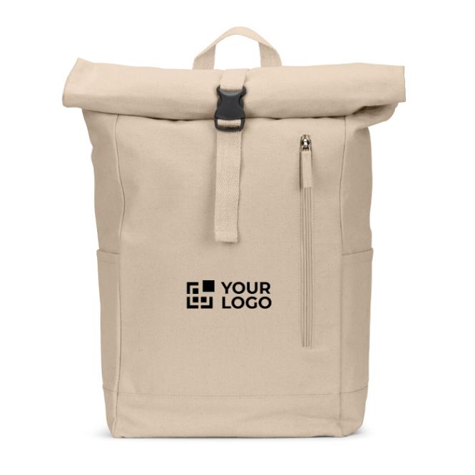 Mochila enrollable con cierre superior y bolsillos 17L 380 g/m2