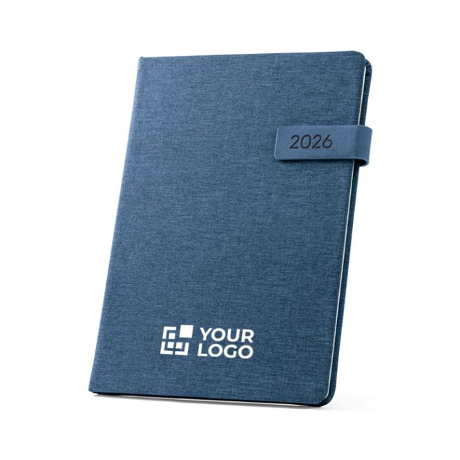Agenda eco personalizada 2025 con logotipo