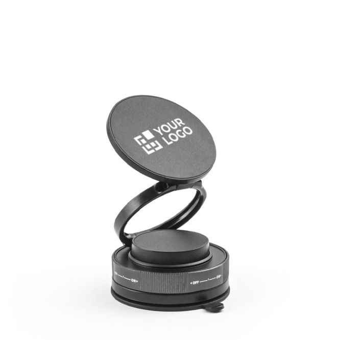 Soporte magnético para móvil con rotación 360º y fijación en vacío