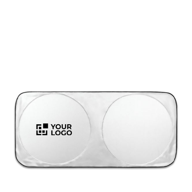 Parasol para coche de poliéster con dos áreas redondas Ø65cm