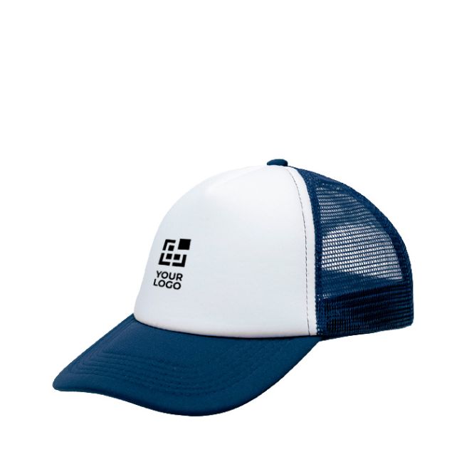 Gorra adulto con malla trasera transpirable y panel frontal 370 g/m2