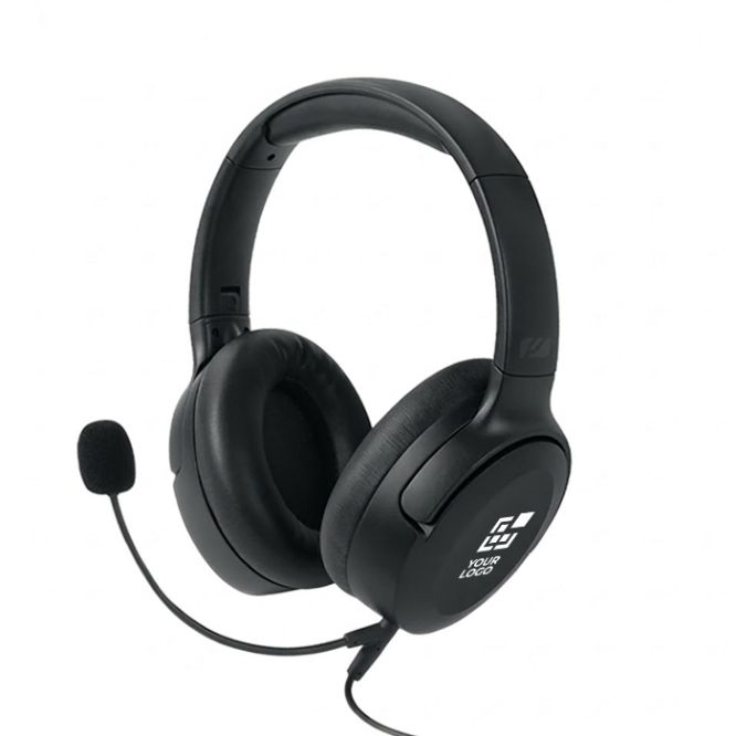 Auriculares con almohadillas suaves y micrófono con función silencio