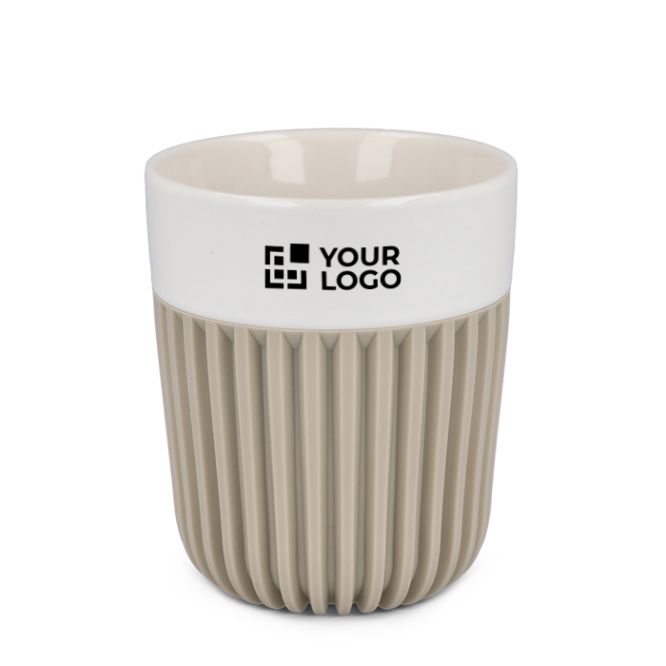 Taza de porcelana fabricada en Europa con funda aislante 280ml