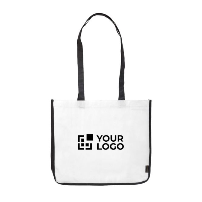 Bolsa de non-woven laminado de colores con los lados en blanco vista principal