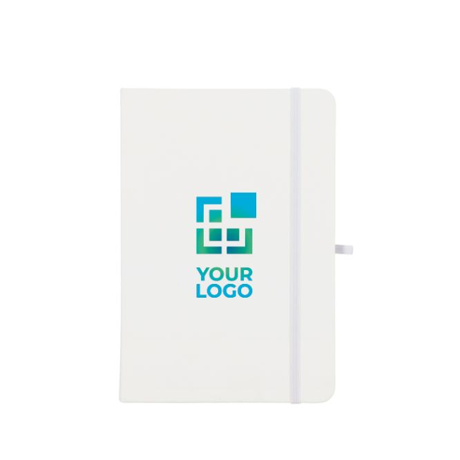 Libreta de PU con notas adhesivas y bolsillo interior hojas a puntos A5