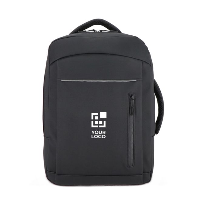 Mochila para portátil con piel sintética y correa para trolley 15.6''