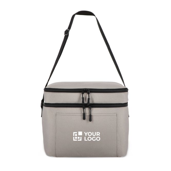 Bolsa térmica con doble compartimento y asas cortas 12L