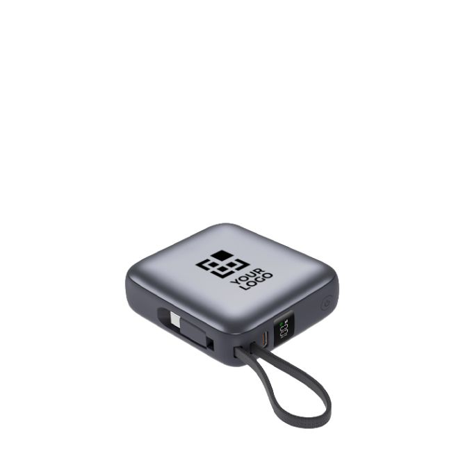 Power bank con cables integrados y carga rápida 10.000mAh