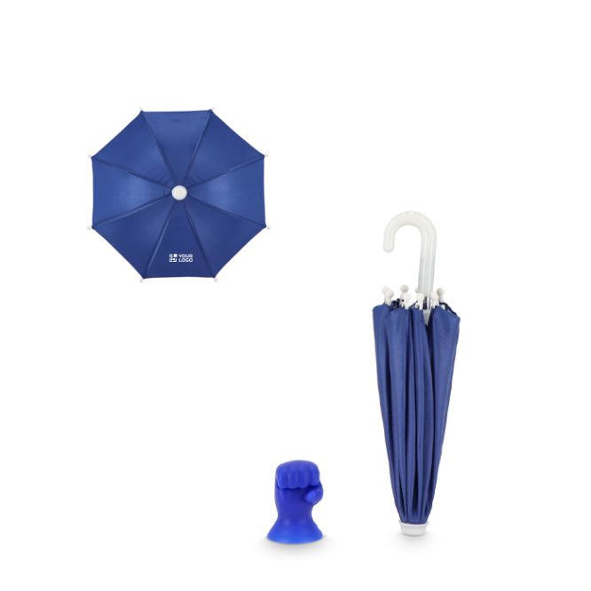 Soporte para móvil en forma de paraguas con ventosa y sombra anticalor