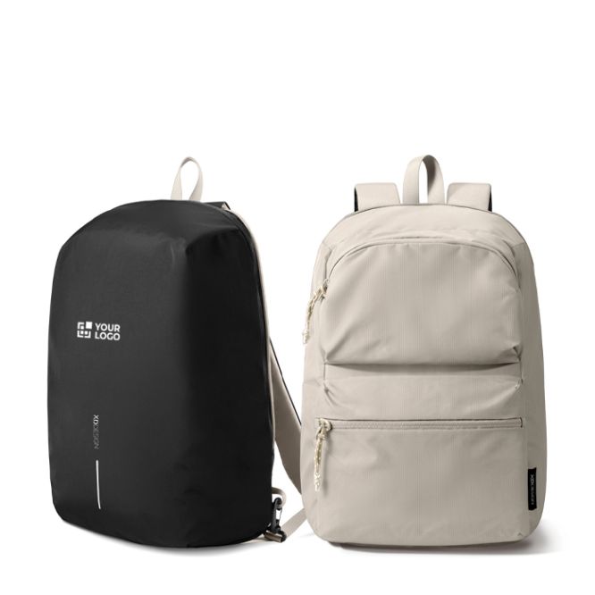 Mochila con cremallera convertible antirrobo y capacidad 22L 16