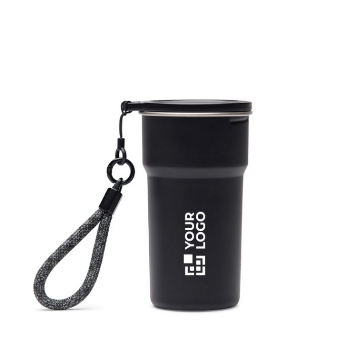 Vaso de viaje de acero inoxidable reciclado con tazas dentro 450ml