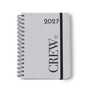 Agenda con anillas y tapa de cuero reciclado de tamaño A5