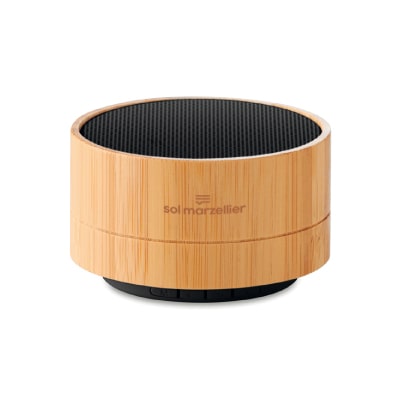 Altavoz inalámbrico bambú Altavoz bluetooth personalizado