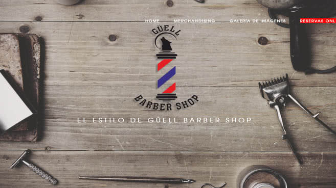 Página web de Güell Barbershop
