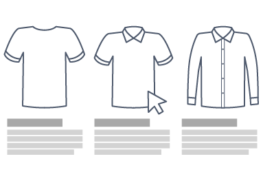 Selección de camisetas