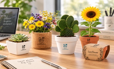 Detalle vegetal para pack sostenible