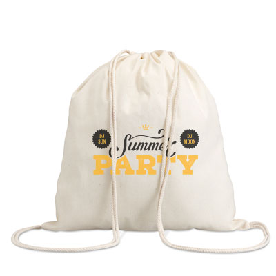 Mochila algodón personalizada barata Mochila eco personalizada