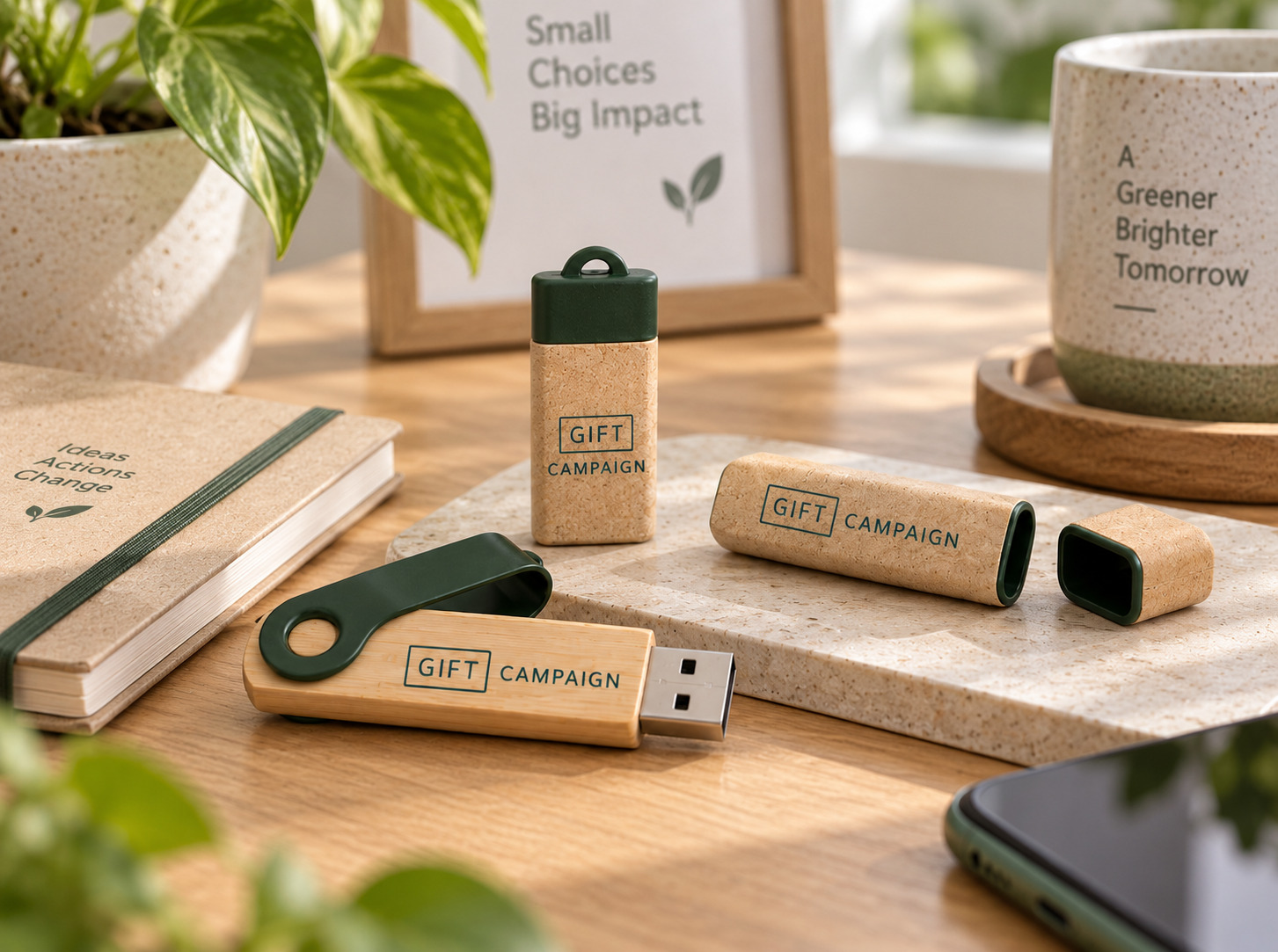 Memorias USB ecológicas personalizadas