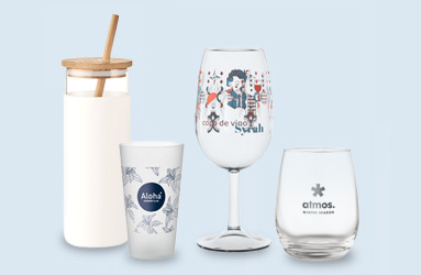 Variedad de vasos personalizados